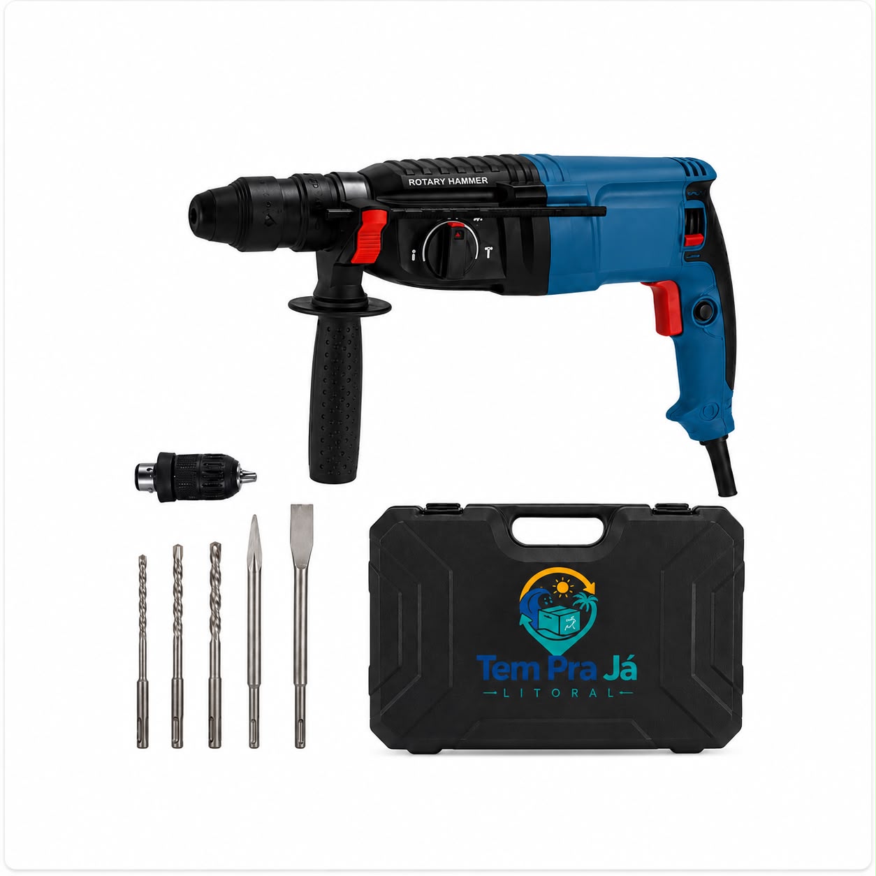 Martelete Perfurador e Rompedor 1300W SDS 110V para aluguel em Praia Grande – SP