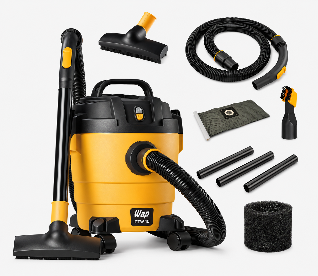 Aspirador de Pó e Água WAP GTW 10 1400W 10L para aluguel em Praia Grande – SP